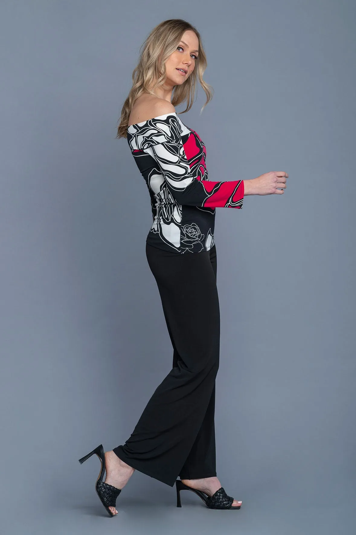 3/4 Sleeve Off The Shoulder Updated Top