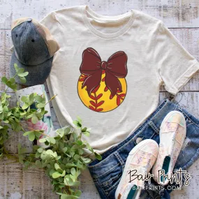 Bow and Softball Custom T-Shirt