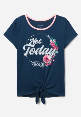 Graphic Tie-Front Tee