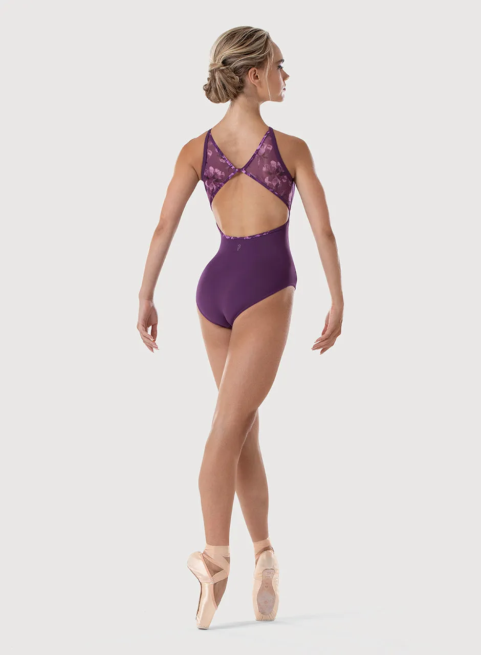 Ladies Rai Elegance Floral Halterneck Leotard