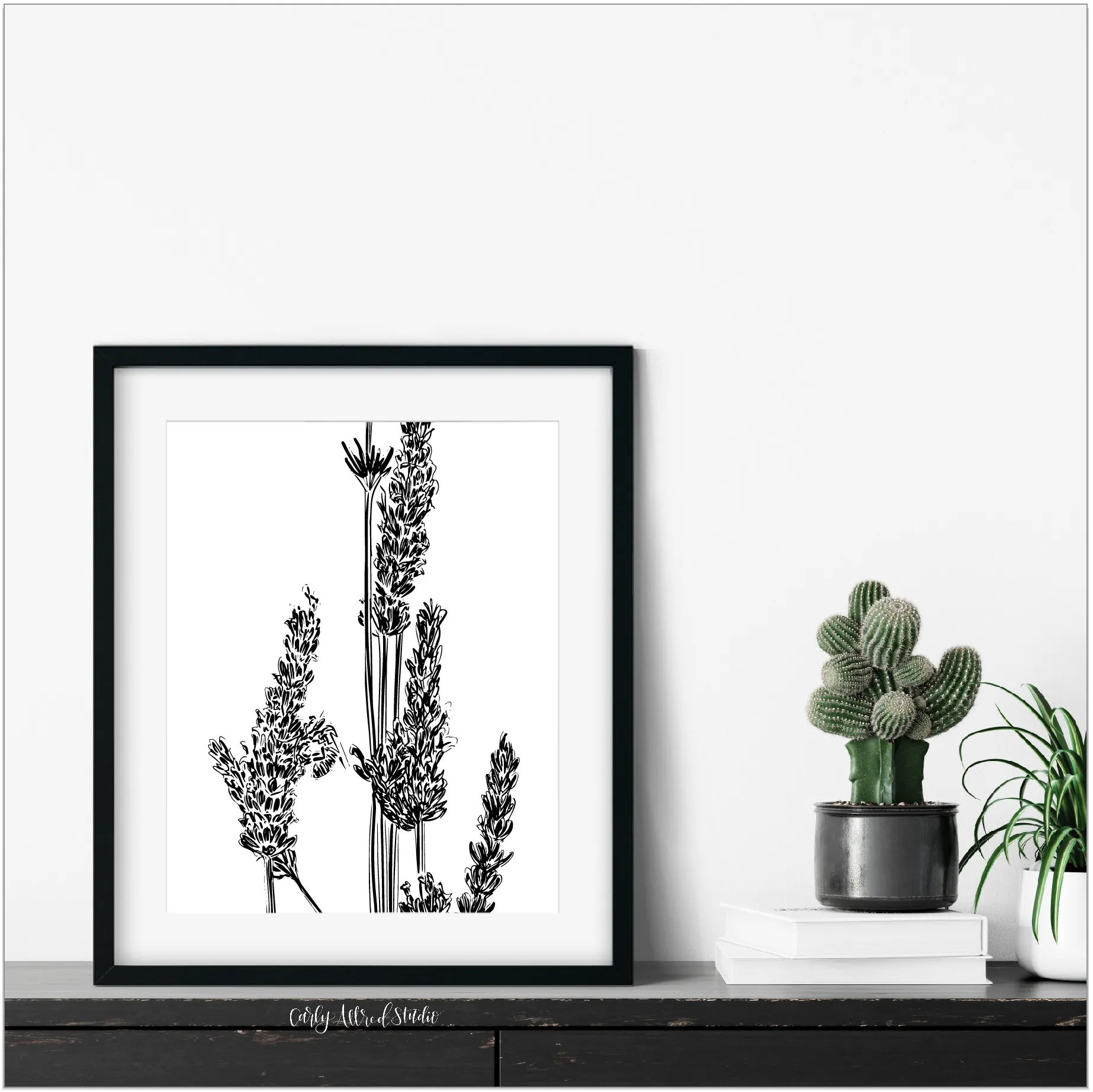Lavender Floral Archival Print