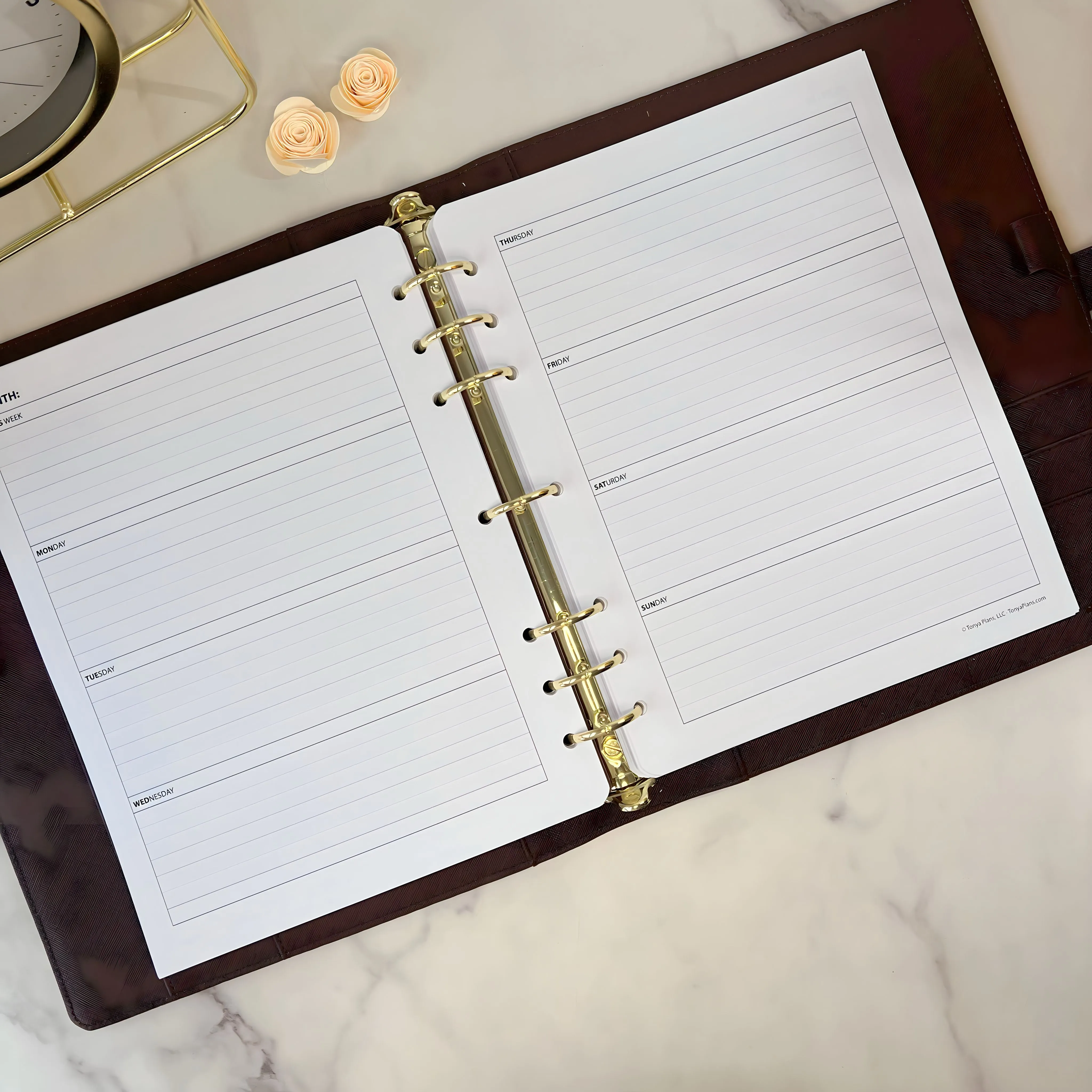 Monarch - Undated TP Weekly Ring-Bound Planner Inserts