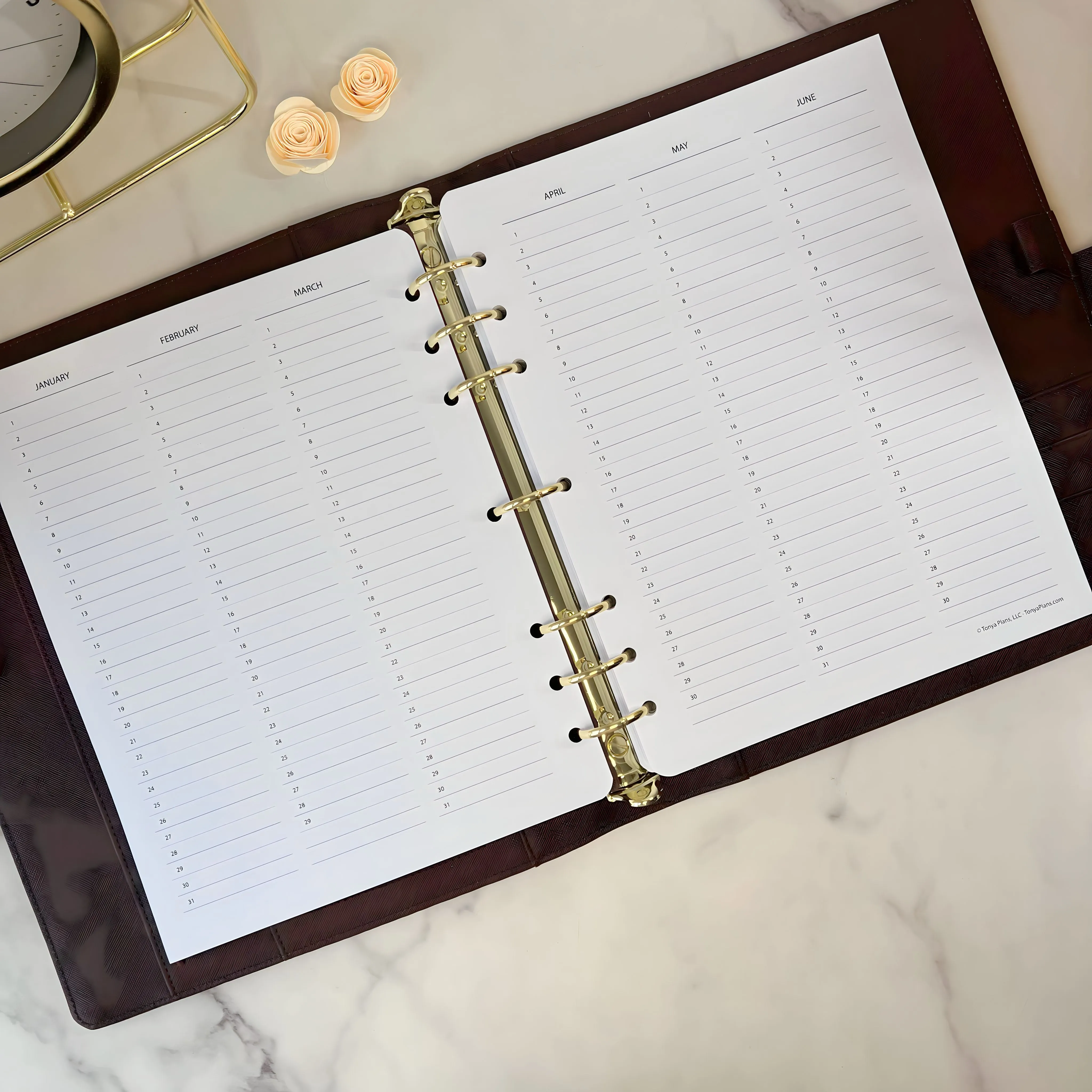 Monarch - Undated TP Weekly Ring-Bound Planner Inserts