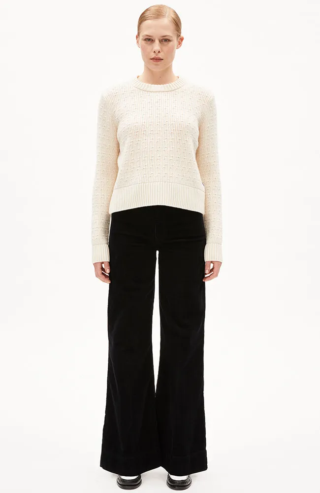 Murliaa corduroy broek zwart