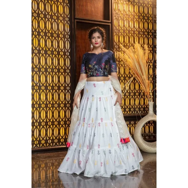 New Arrival Designer Exclusive Lahenga Choli For Women(semi-stiched)