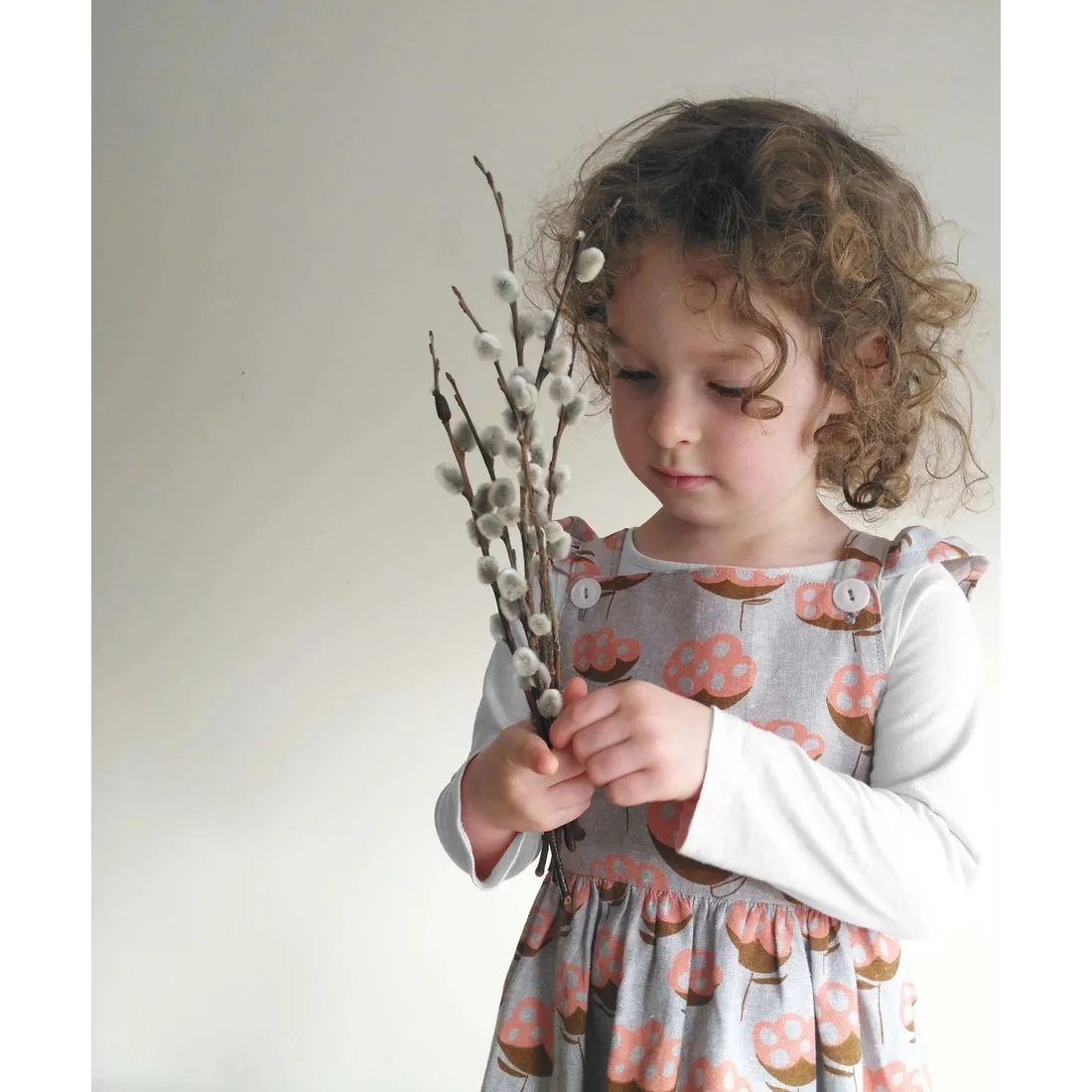 Pinafore Ruffle Dress Kids Pattern