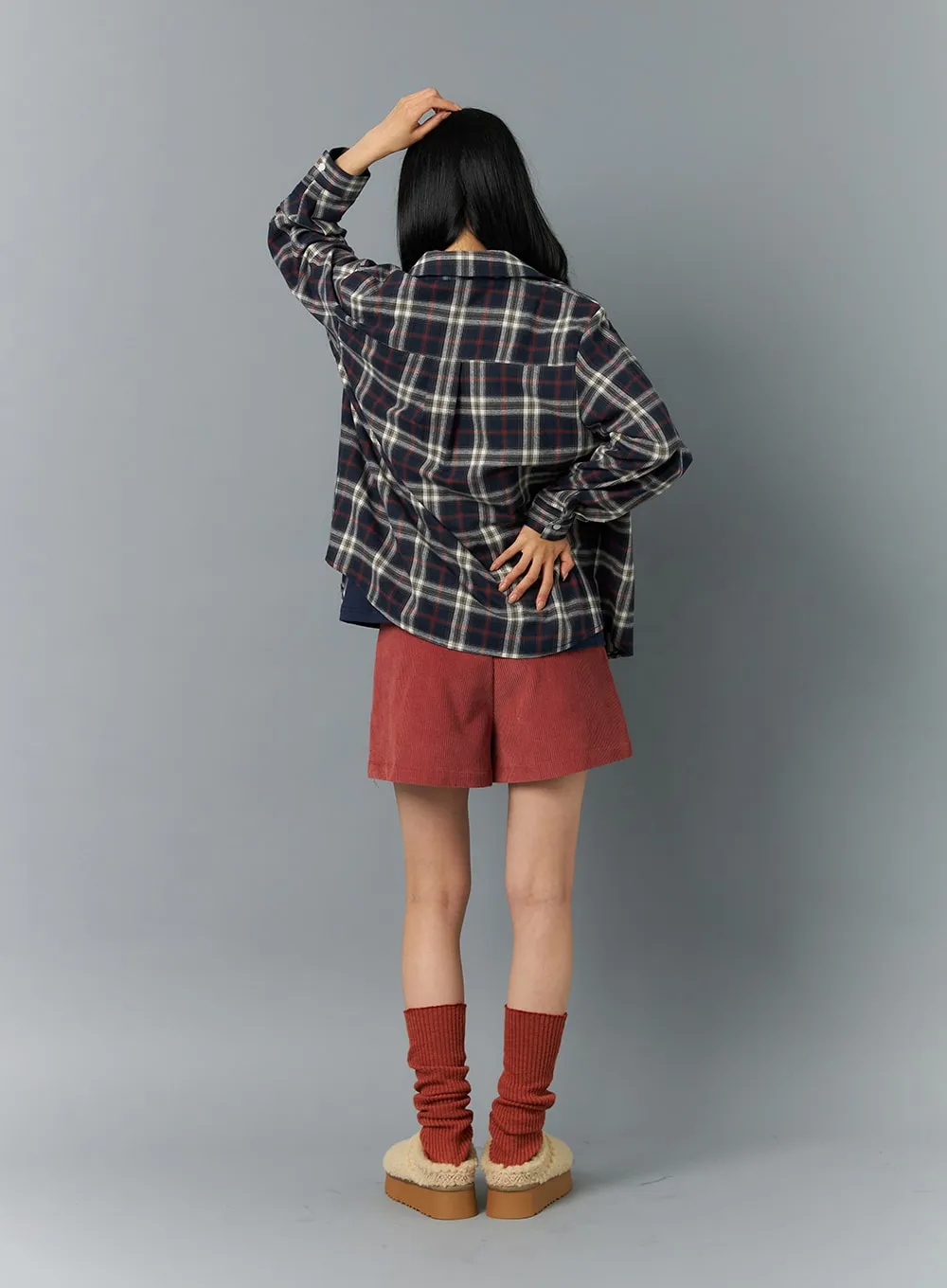 Plaid Buttoned Shirt ON320
