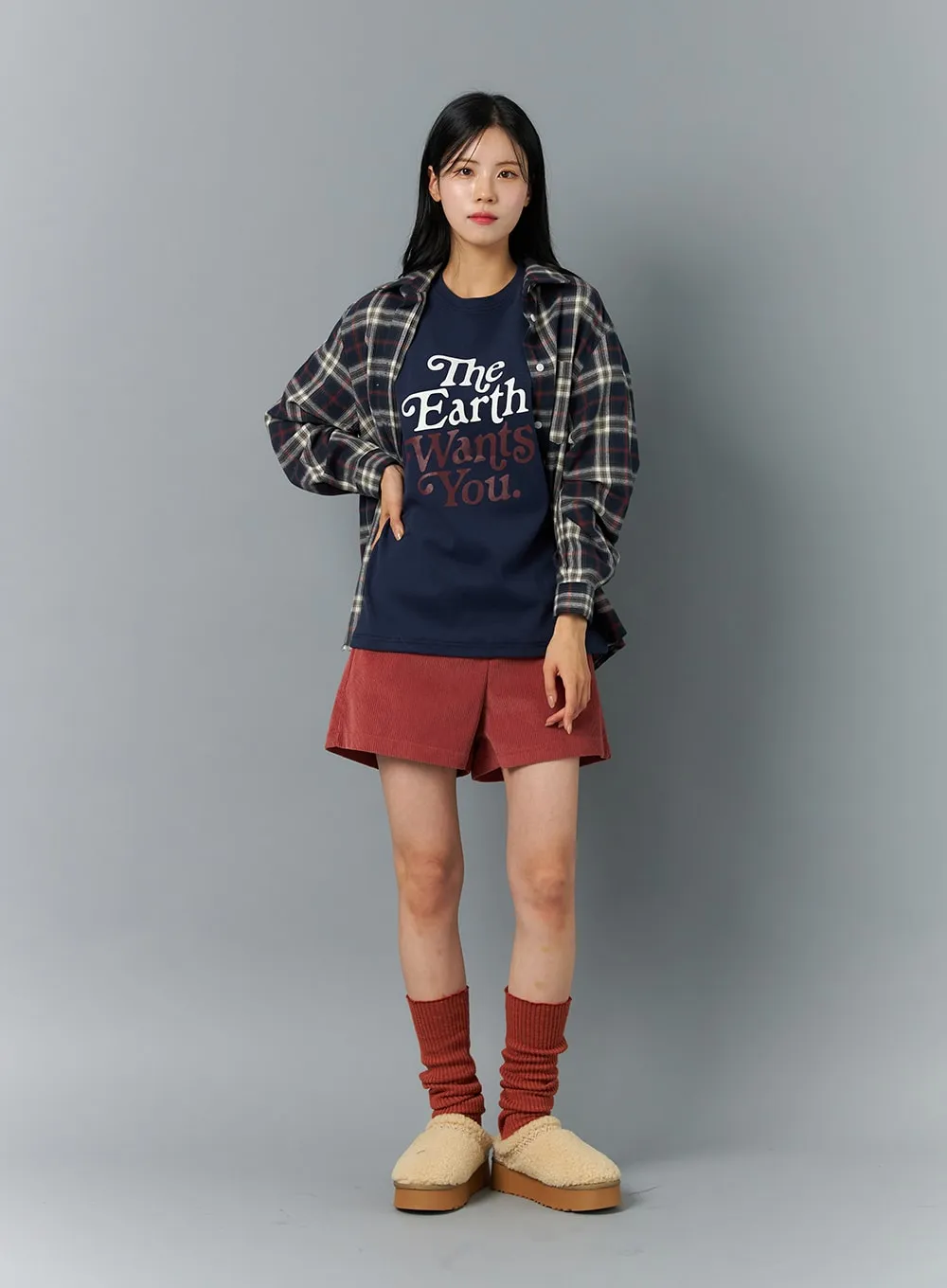 Plaid Buttoned Shirt ON320