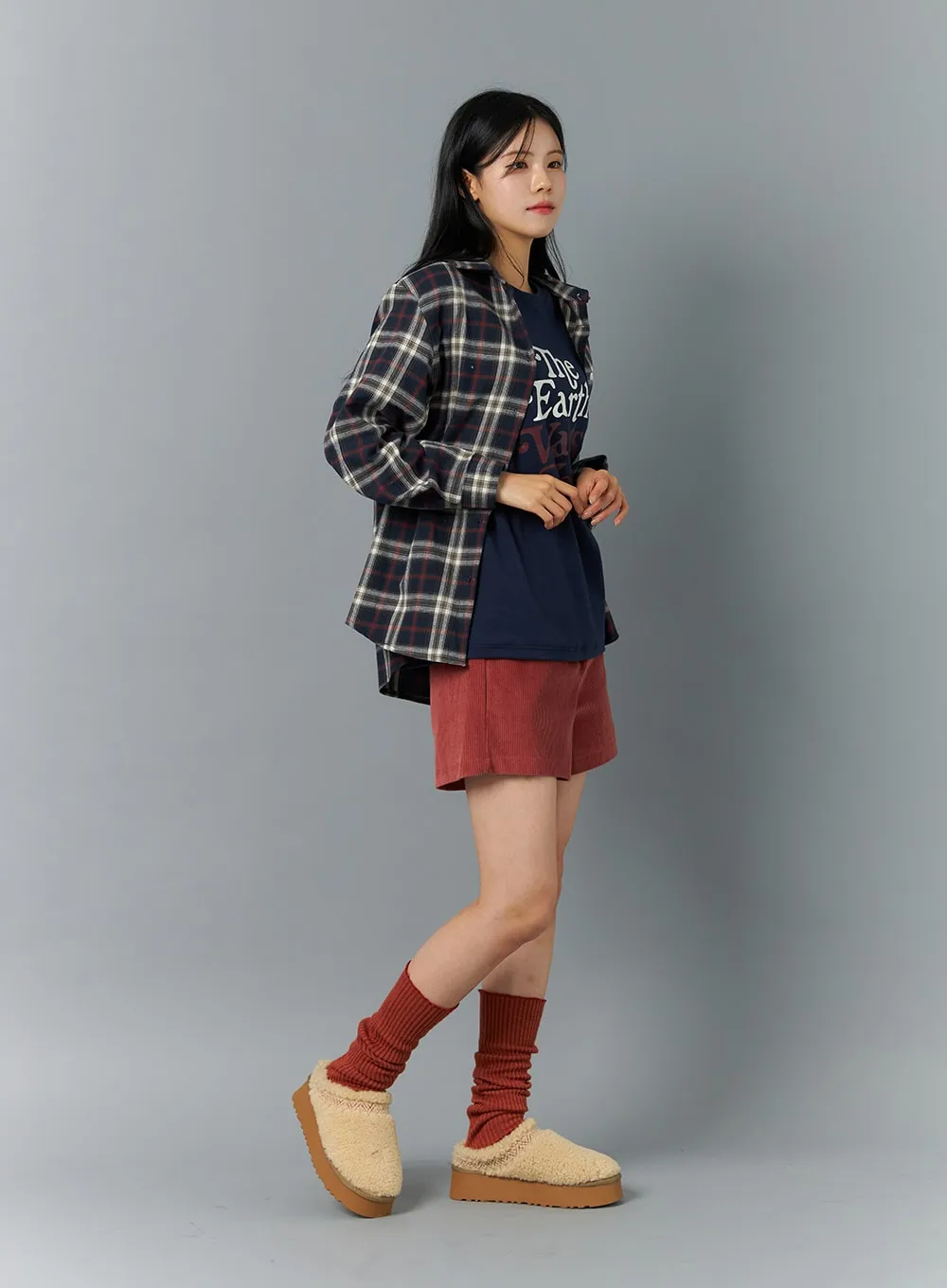 Plaid Buttoned Shirt ON320