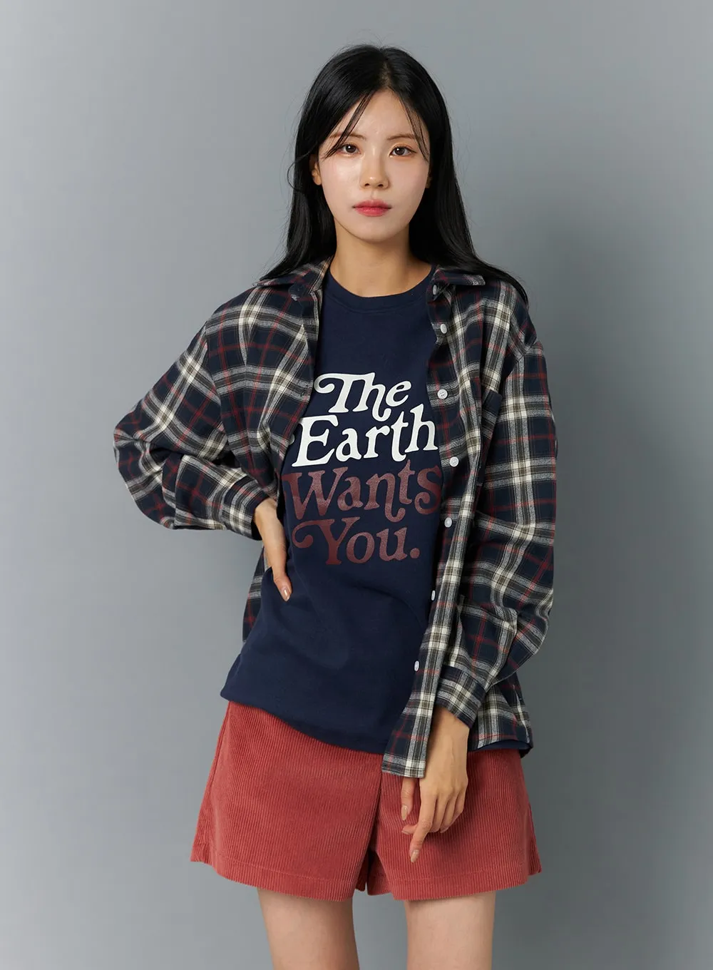 Plaid Buttoned Shirt ON320