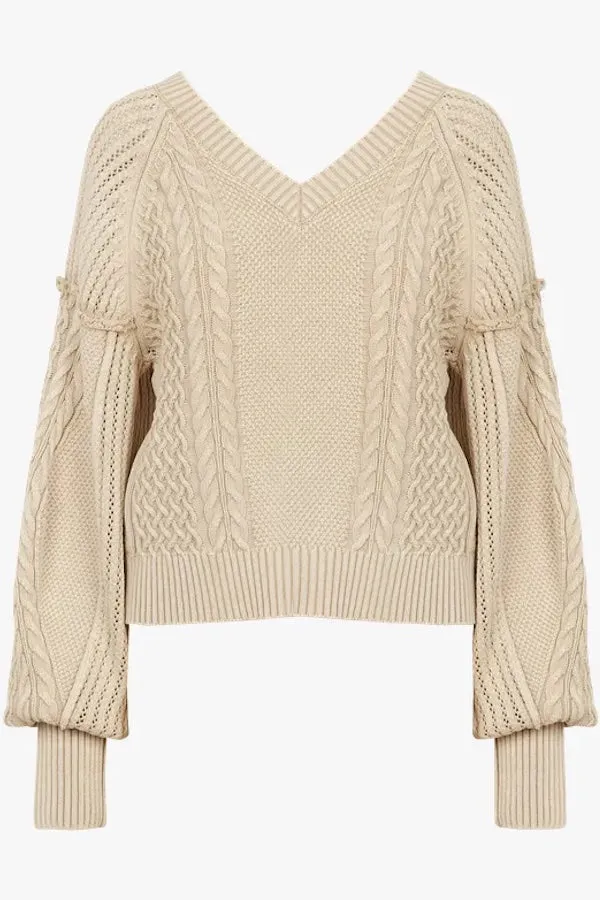 SATOKO SWEATER - BEIGE