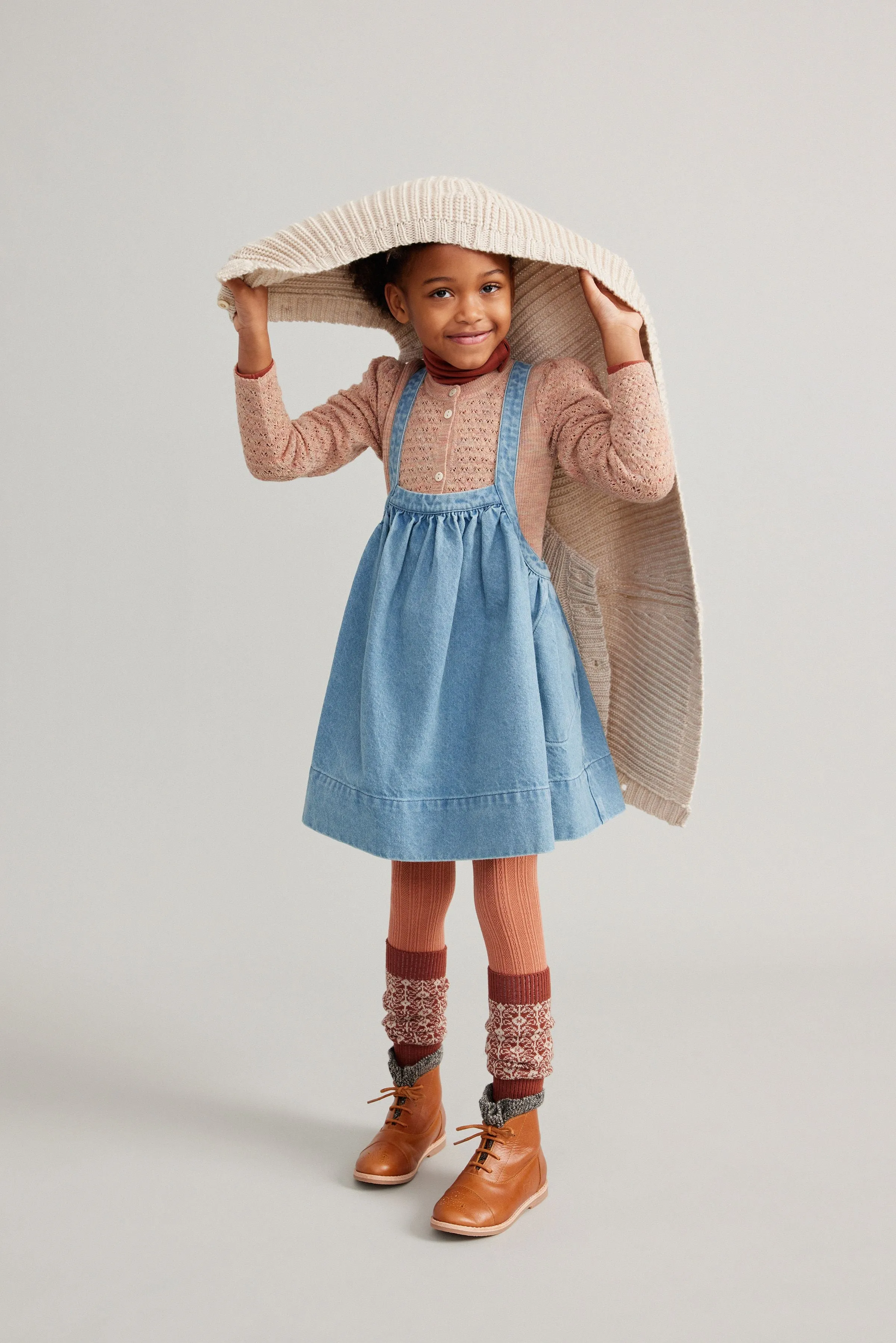 Soor Ploom Eloise Pinafore - Light Denim