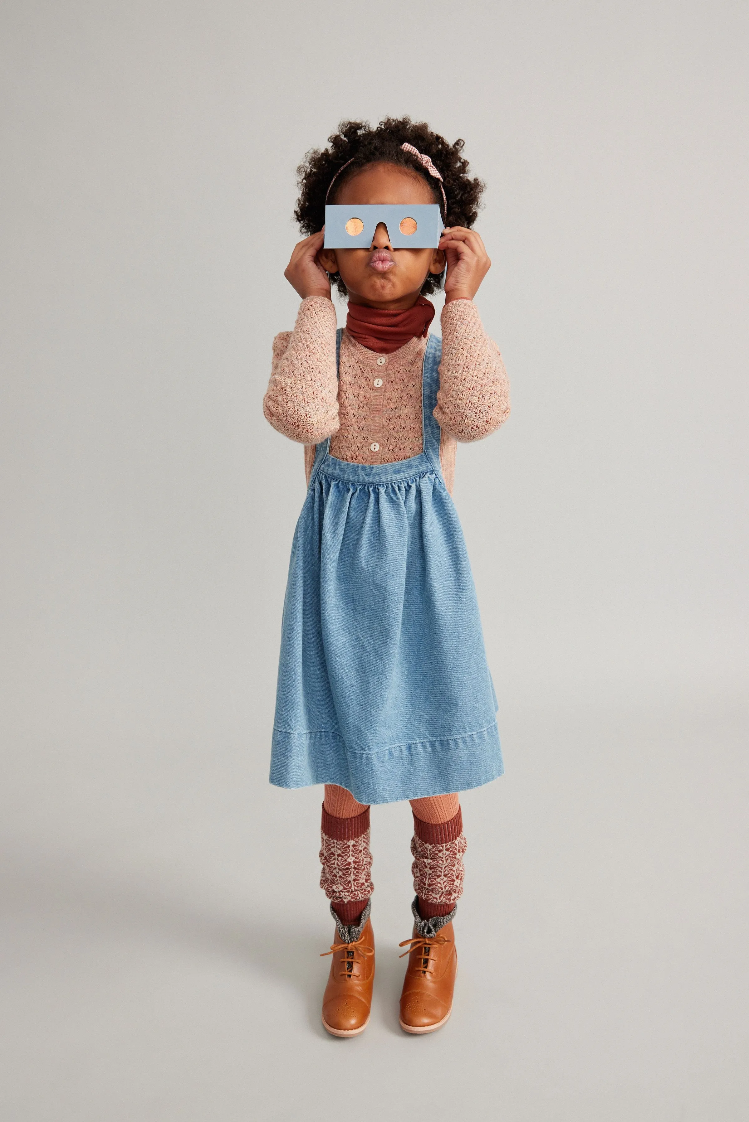 Soor Ploom Eloise Pinafore - Light Denim