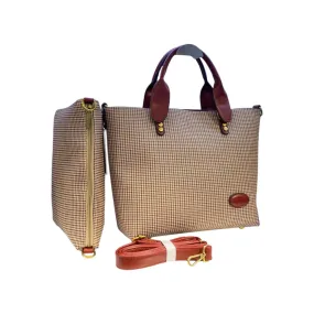 Vernika Checkered Tote Bag